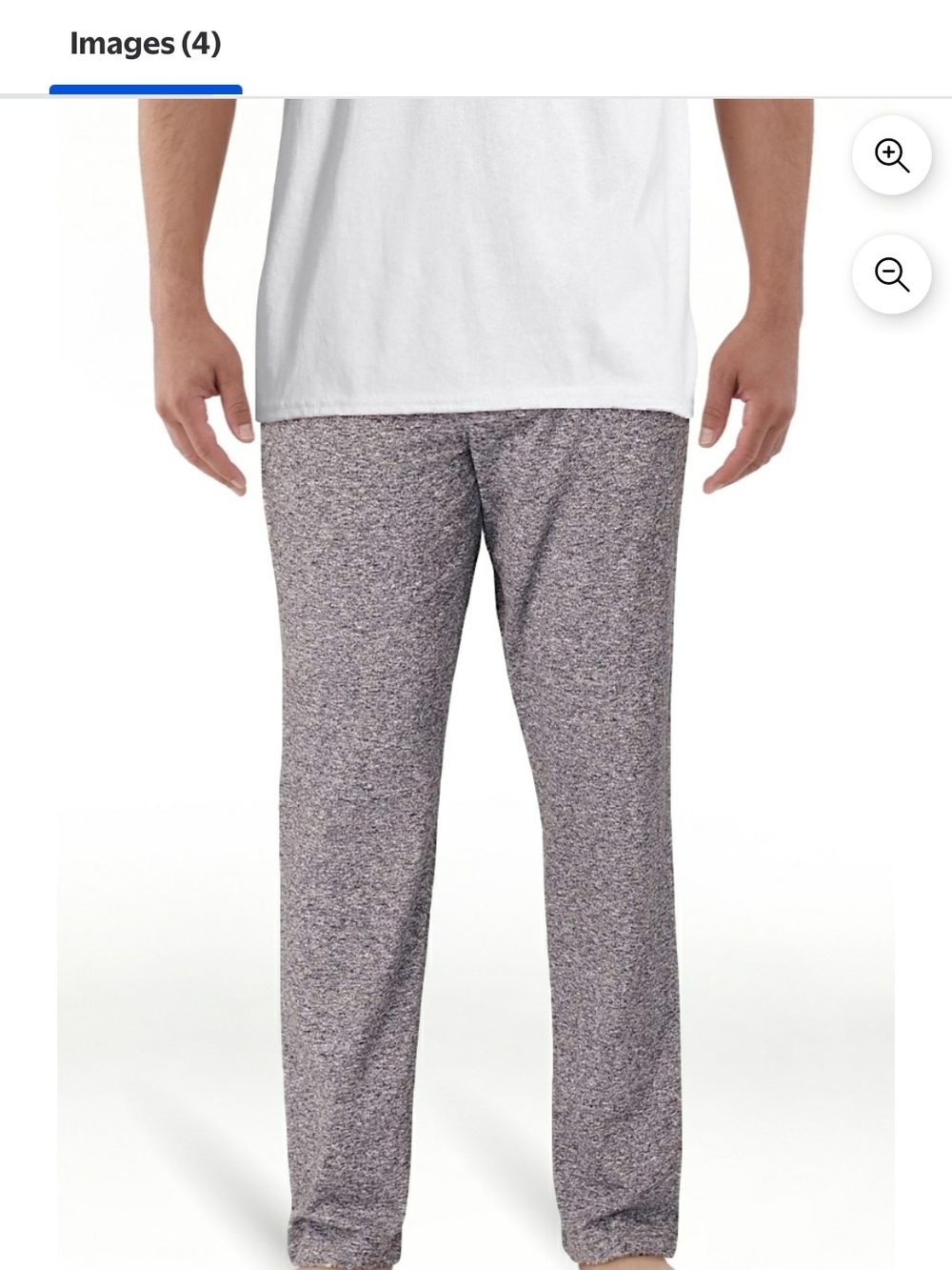 George Men's Char Heather Gray Knit Sleep Pants